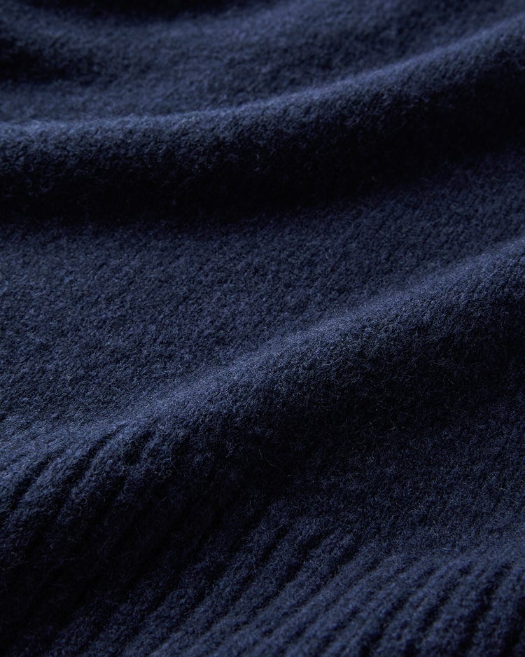 ウール混タム・タートルネックロングニット 詳細画像 ネイビー 2