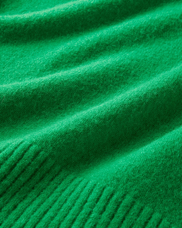 ウール混タム・タートルネックロングニット 詳細画像 グリーン 2