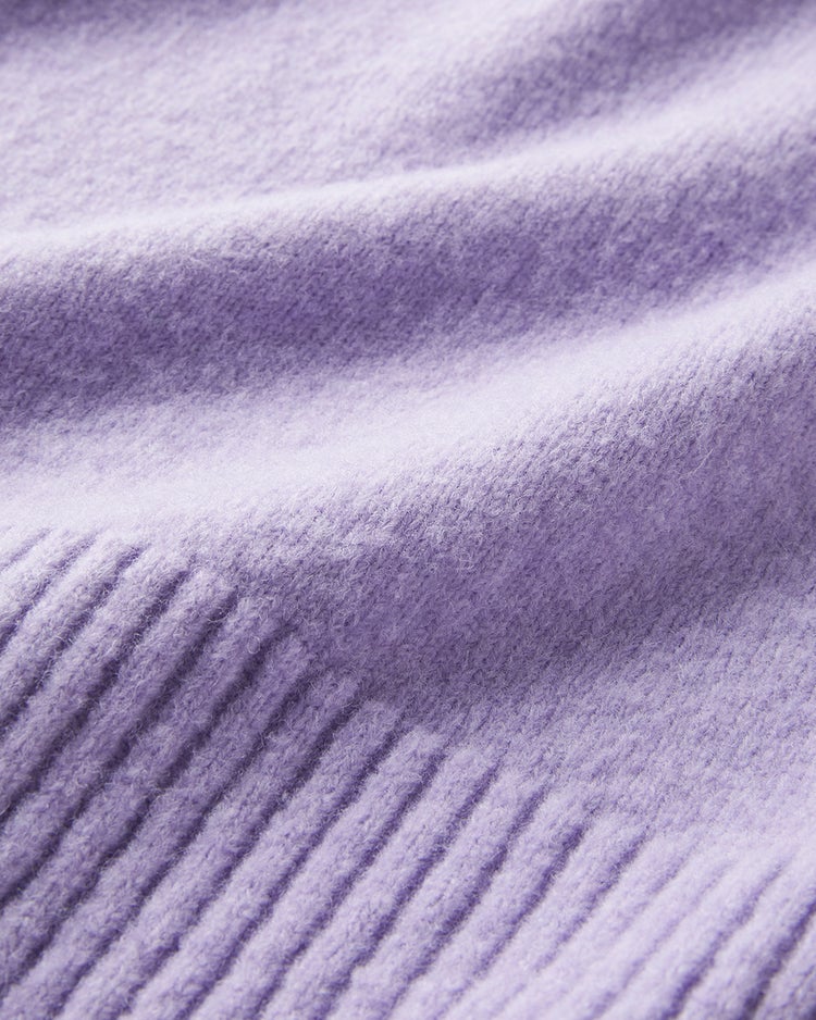 ウール混タム・タートルネックロングニット 詳細画像 ラベンダー 2