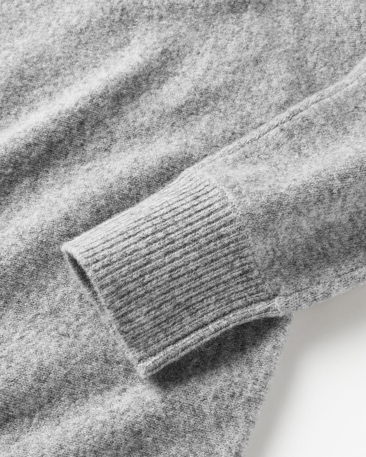 ウール混タム・ボートネックニット 詳細画像 ライトグレー 5