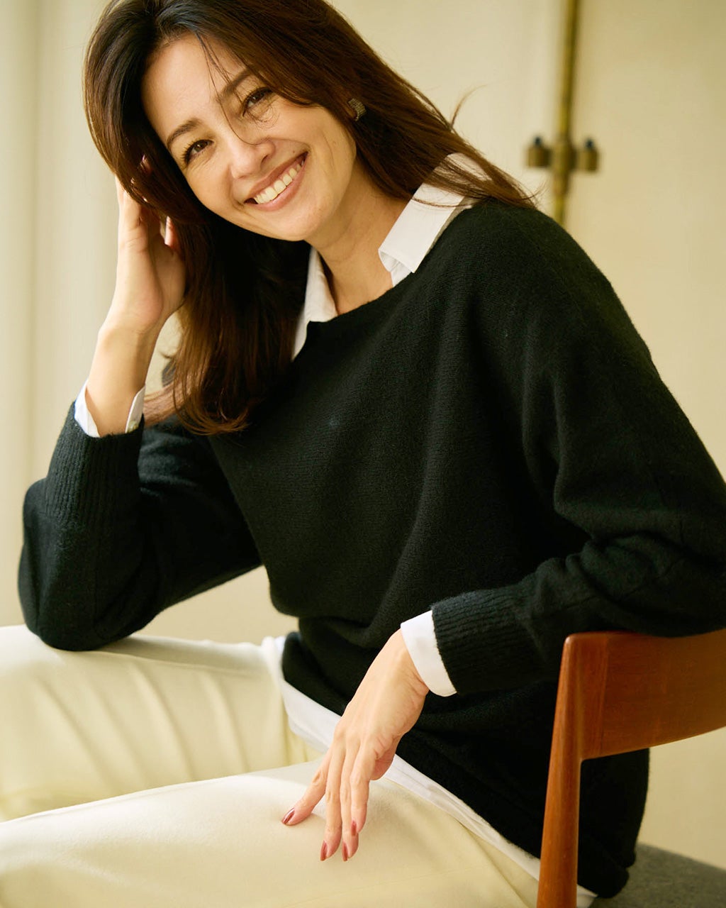 ウール混タム・ボートネックニット/DoCLASSE