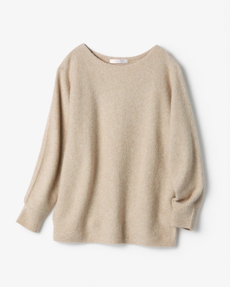 ウール混タム・ボートネックニット 詳細画像 ライトベージュ 6