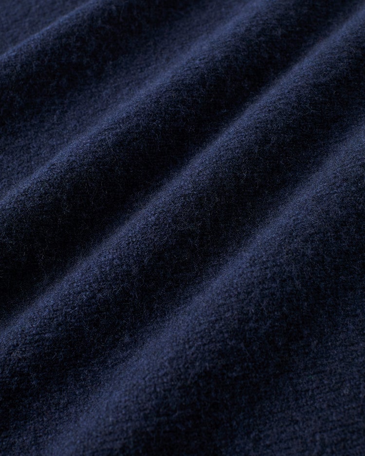 ウール混タム・ボートネックニット 詳細画像 ネイビー 2