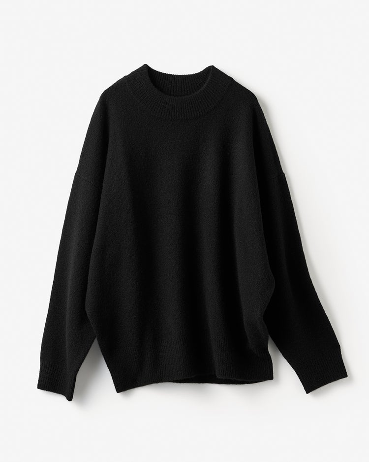 ウール混タム・ハイネックニット 詳細画像 ブラック 3