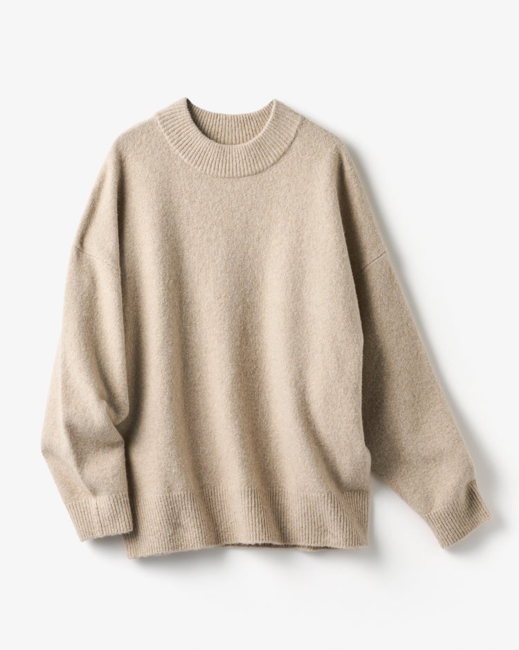 ウール混タム・ハイネックニット 詳細画像 ライトベージュ 3