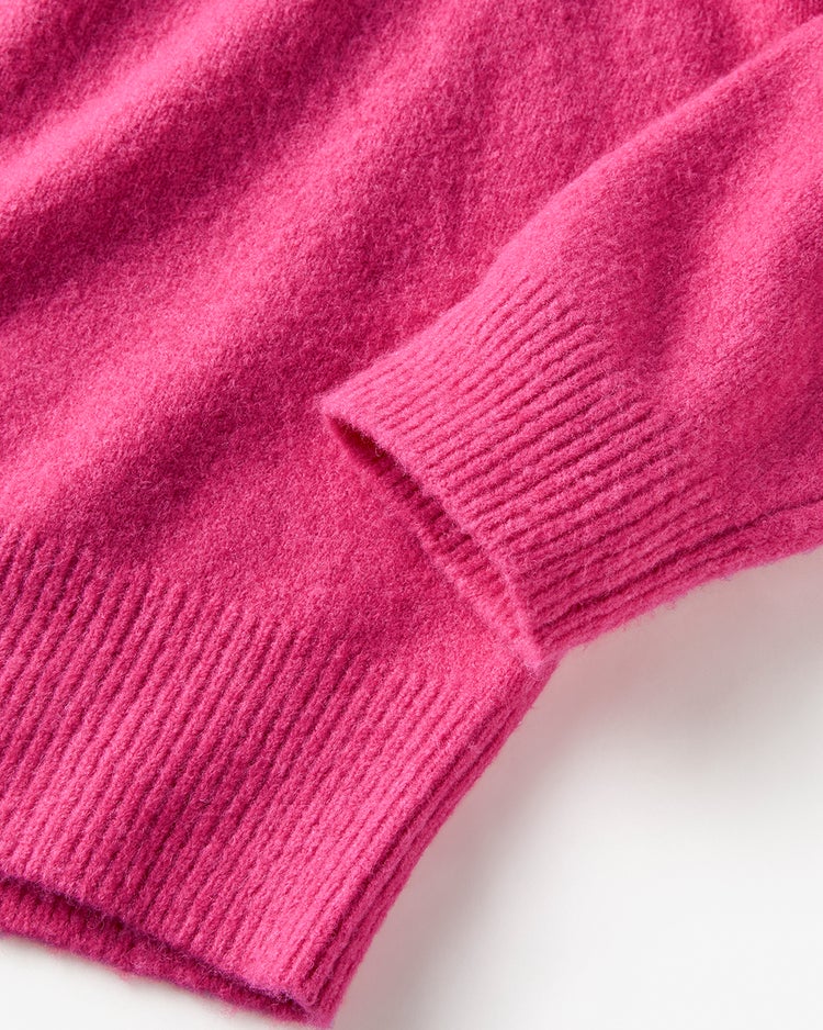ウール混タム・ハイネックニット 詳細画像 ピンク 2