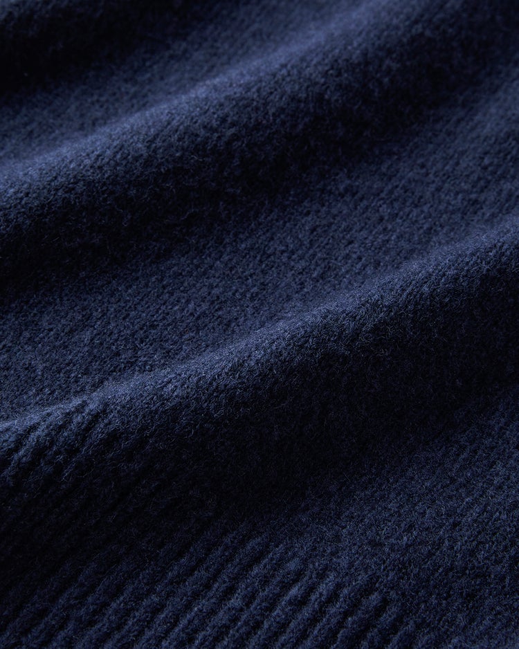 ウール混タム・ハイネックニット 詳細画像 ネイビー 2