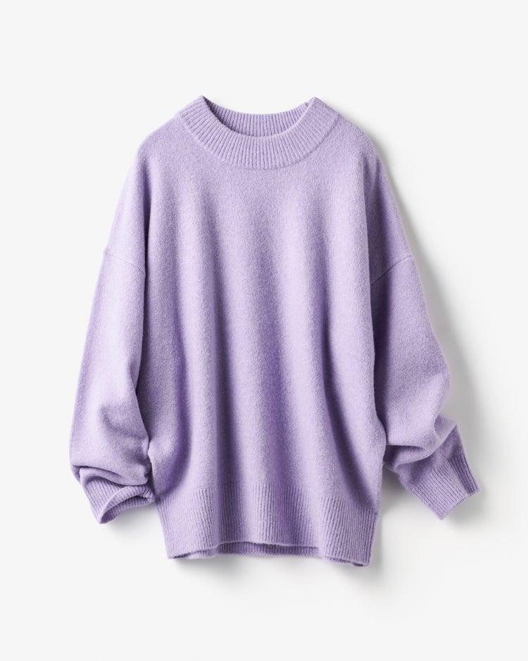 ウール混タム・ハイネックニット 詳細画像 ラベンダー 3