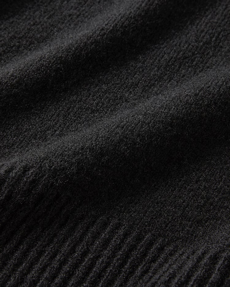 ウール混タム・クロップドタートルネックニット 詳細画像 ブラック 4