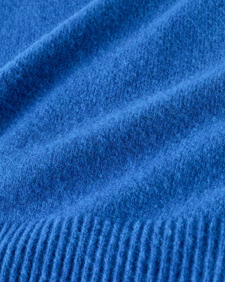 ウール混タム・クロップドタートルネックニット 詳細画像 ブルー 8