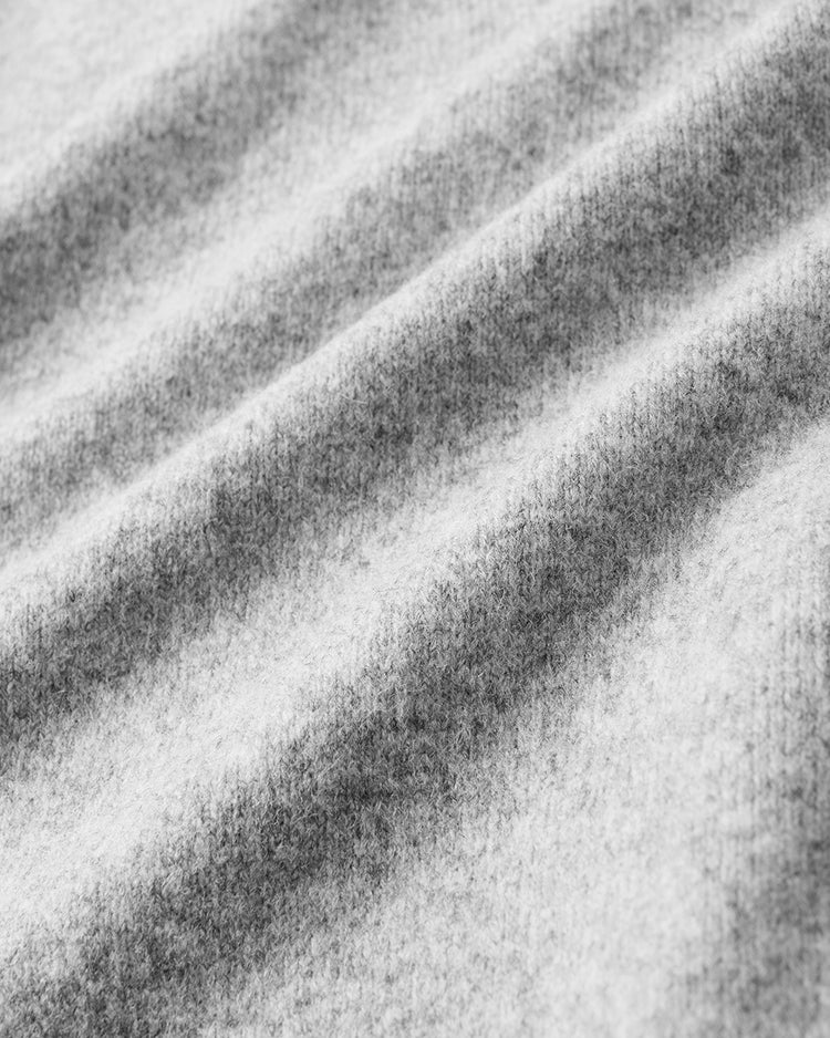 ウール混タム・Vネックロングニット 詳細画像 ライトグレー 2