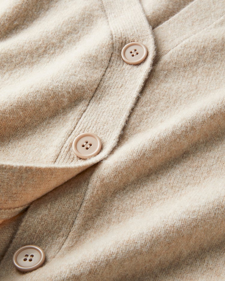 ウール混タム・Vネックカーディガン 詳細画像 ライトベージュ 5