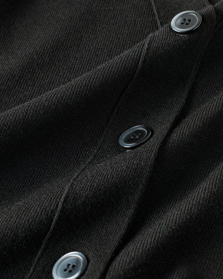 Vネック・サイドスリットカーディガン 詳細画像 ブラック 5