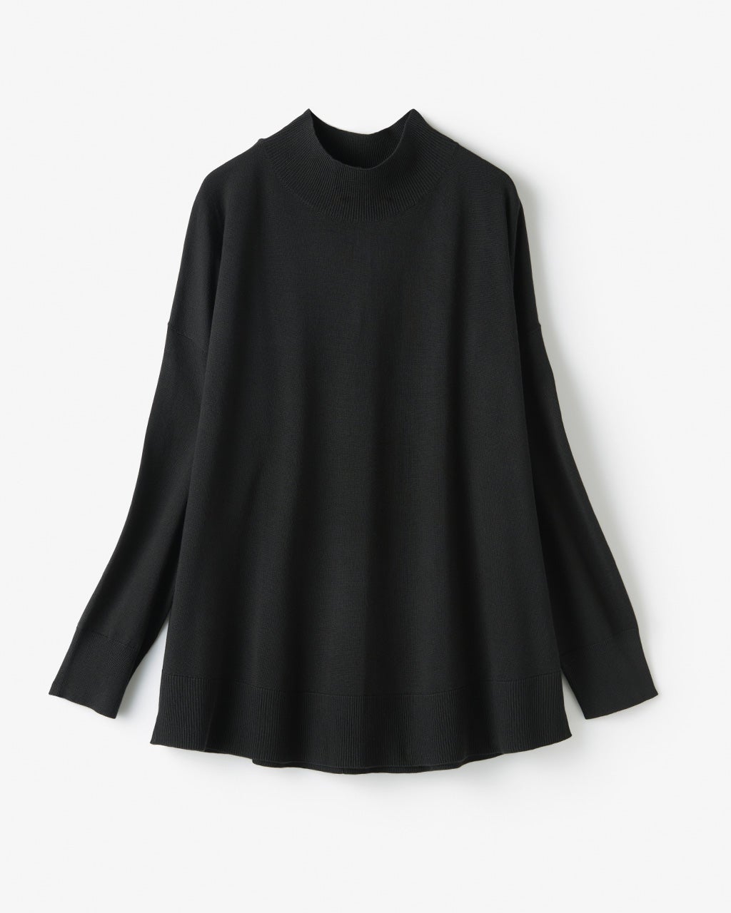 ハイネック・ドロップショルダーニット/DoCLASSE