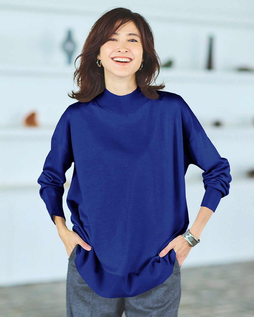 Joie Navy ハイネックトップス Sサイズ Joie Navy ハイネックトップス Sサイズ Joie Navy ハイネック