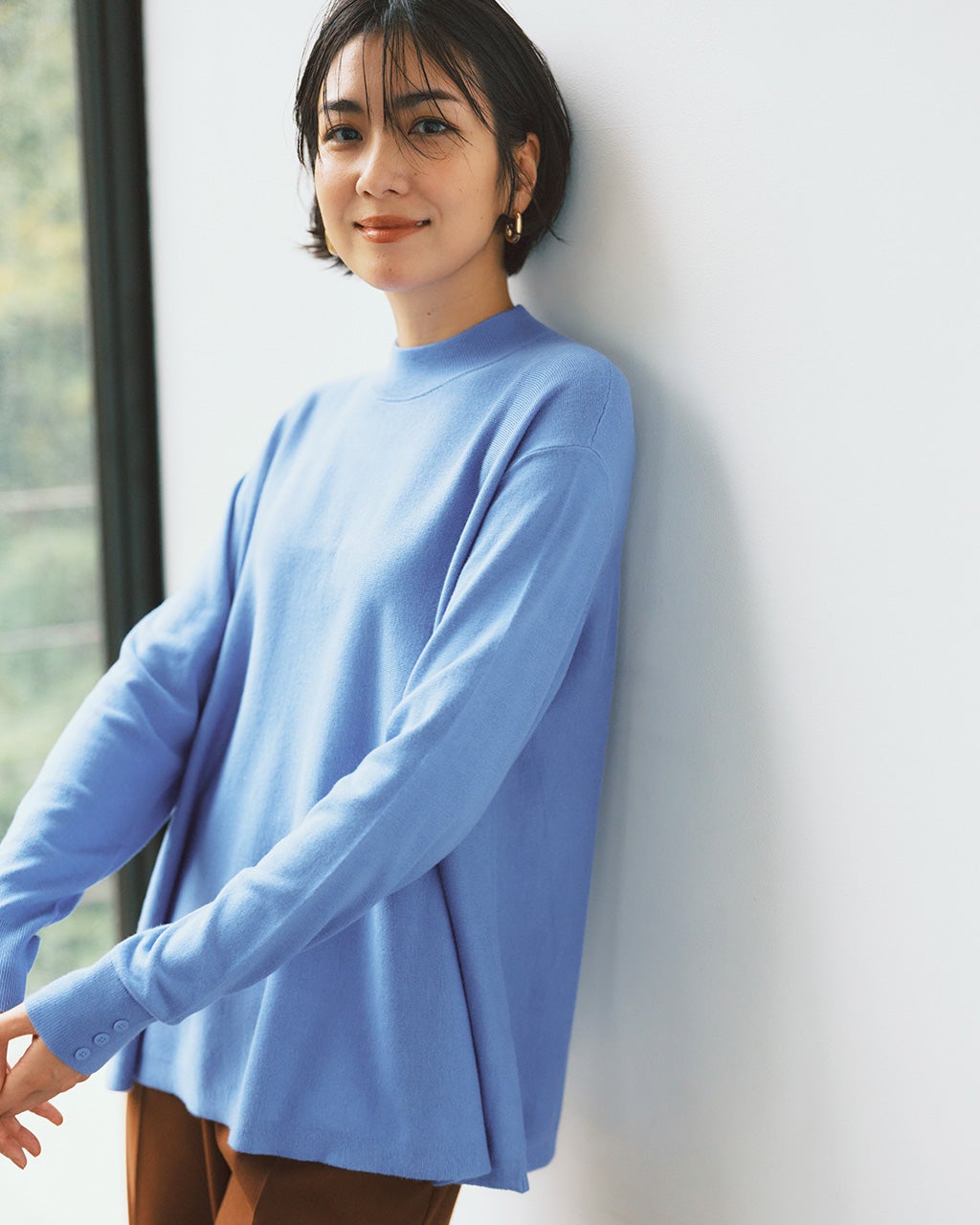 美品★ドゥクラッセ リネン ラメプリント チュニックブラウス XL 銀　ネイビー 美品☆ドゥクラッセ リネン ラメプリント チュニックブラウス XL