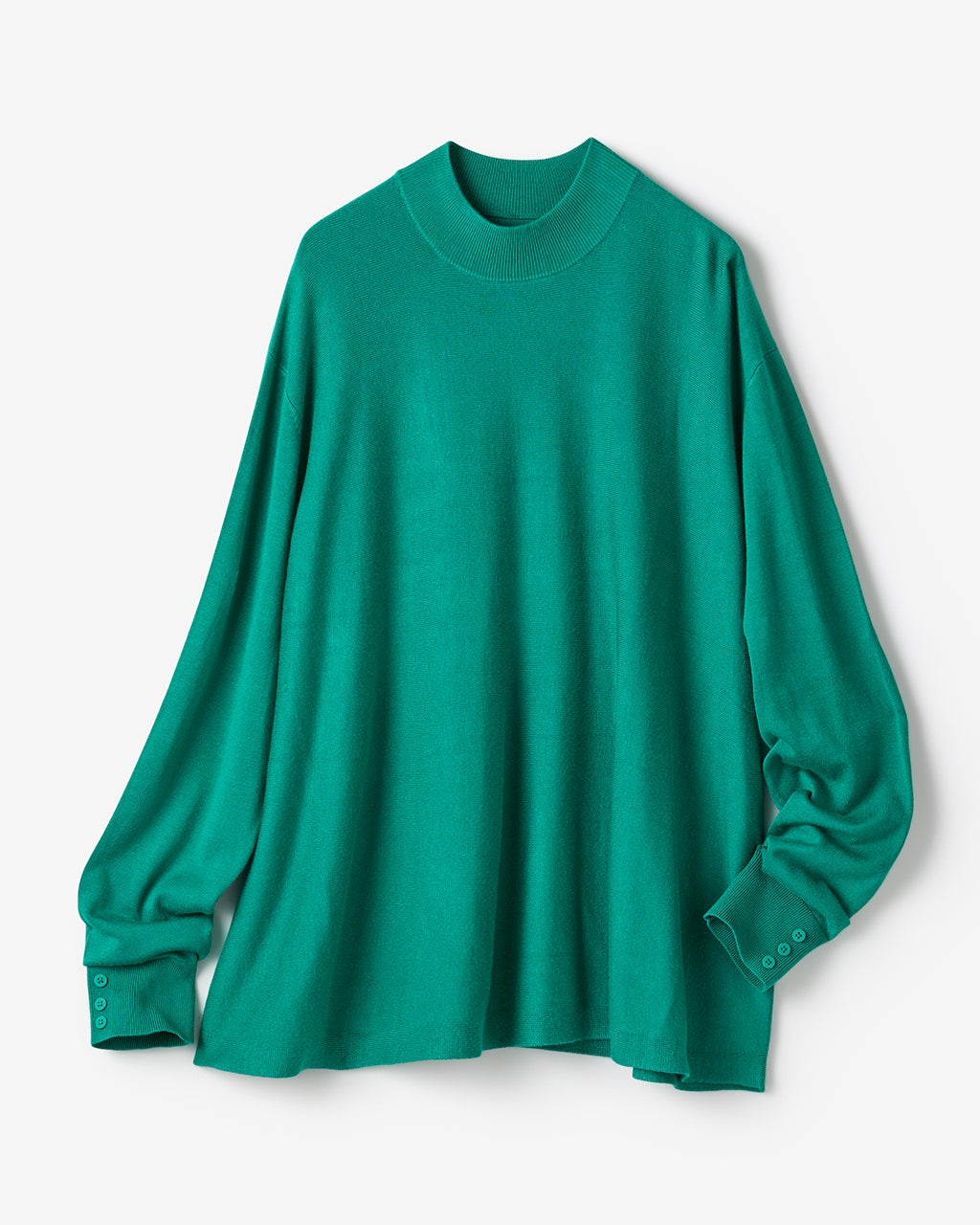 シルクフィール・フレアハイネックニット/40代50代からのレディース