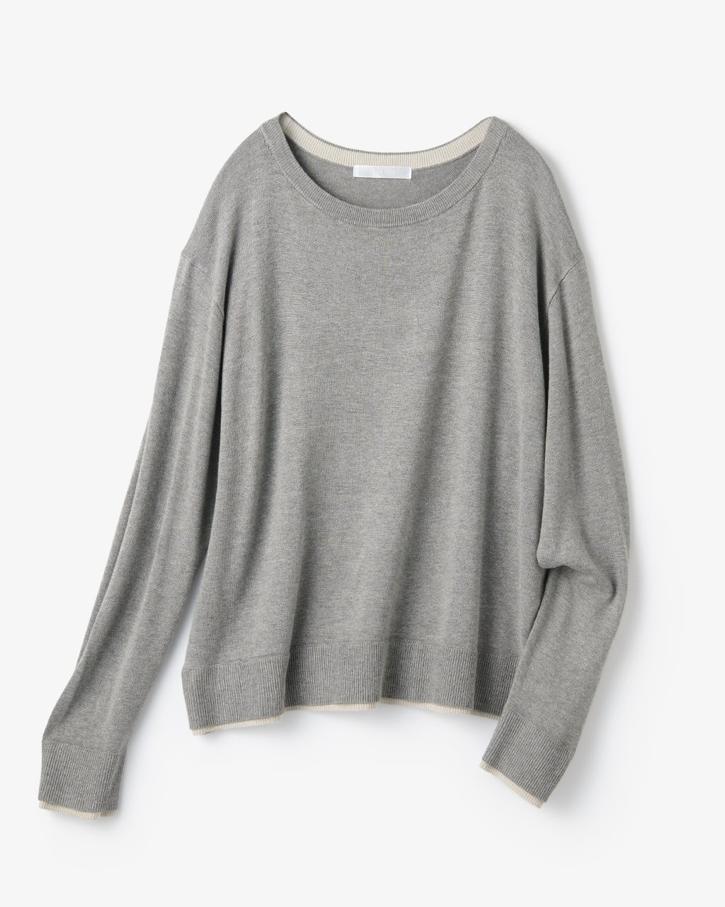 HYKE ボートネック ニット シルクフィール・ボートネックニット/DoCLASSE