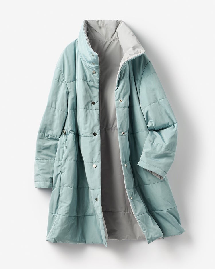 マジカルサーモ・リバーシブルタフタコート 詳細画像 ブルーグレー 10