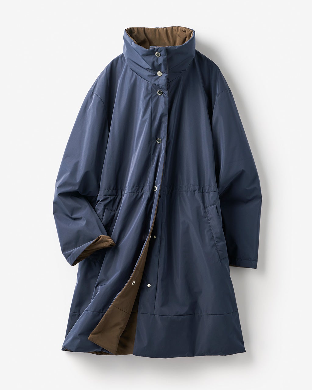 【新品タグ付き】DoCLASSEマジカルサーモコート 4wayリバーシブルL マジカルサーモ・リバーシブルフードコート/40代50代からの