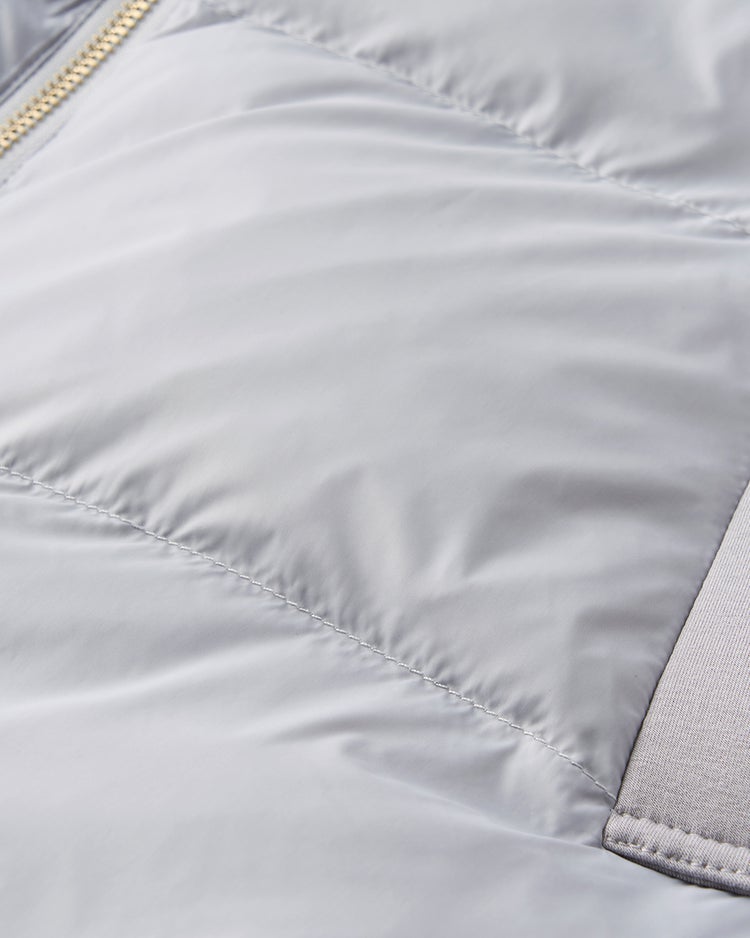 異素材エコダウン・フード風ジャケット 詳細画像 ライトグレー 9