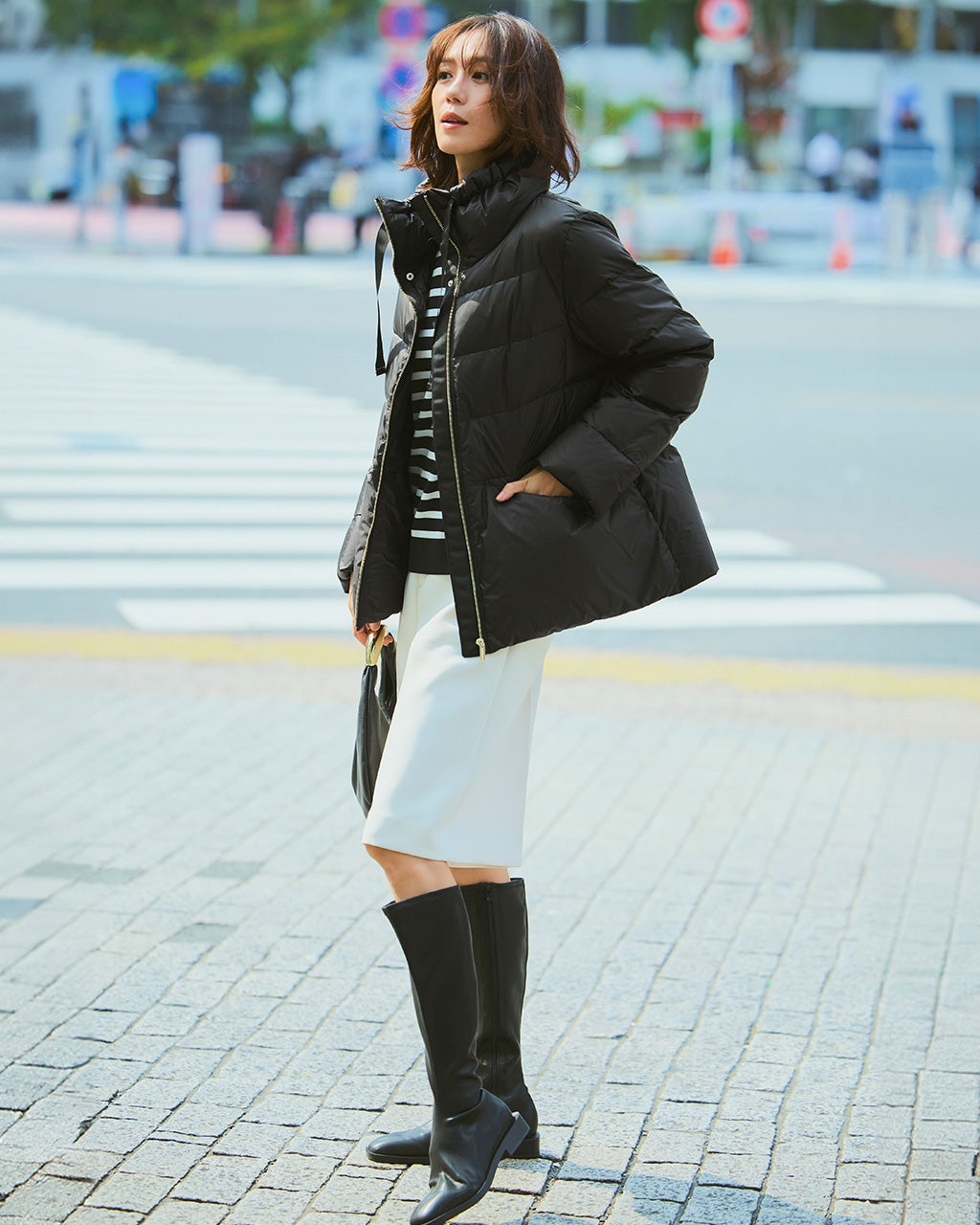 艶Airダウン・スタンドカラーコート/40代50代からのレディース