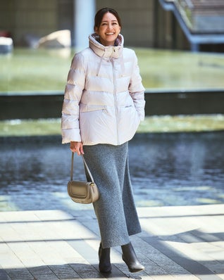 艶Airダウン・スタンドカラーコート