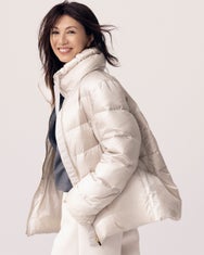 艶Airダウン・スタンドカラーコート