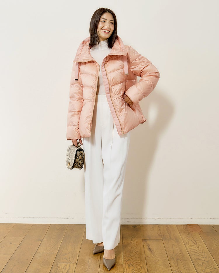 艶Airダウン・スタンドカラーコート 詳細画像 ソフトピンク 6