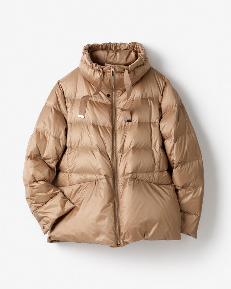 艶Airダウン・スタンドカラーコート 詳細画像 キャメル 5