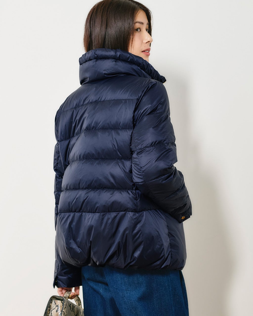 艶Airダウン・スタンドカラーコート/40代50代からのレディース