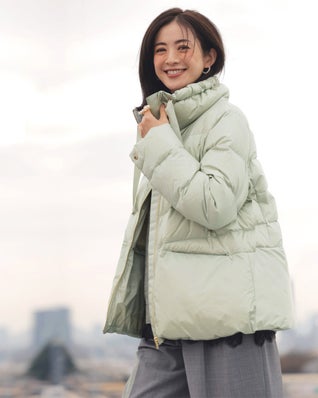 艶Airダウン・スタンドカラーコート
