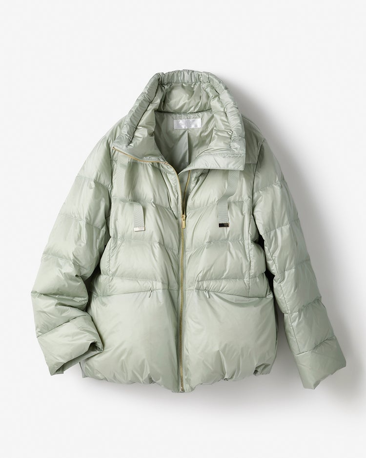 艶Airダウン・スタンドカラーコート 詳細画像 ライトグリーン 10