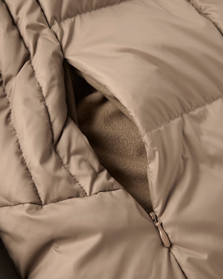 マットタフタ・2WAYファーロングダウンコート 詳細画像 モカ 7