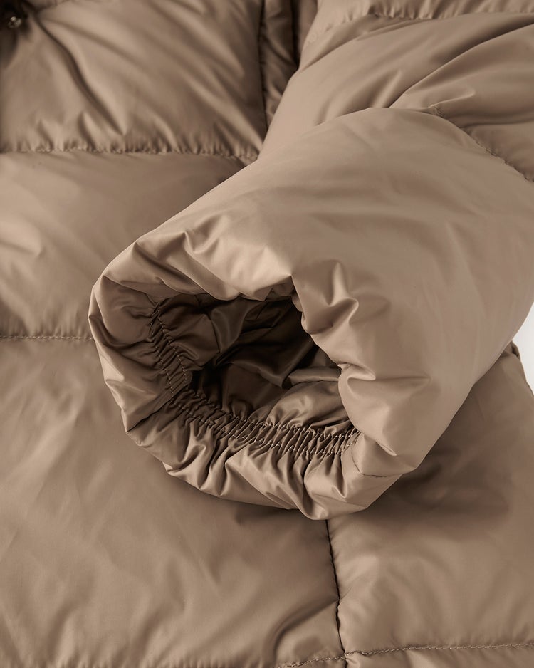 マットタフタ・2WAYファーロングダウンコート 詳細画像 モカ 9