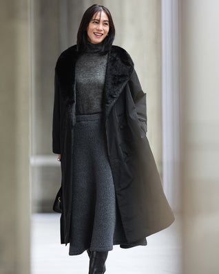 マジカルサーモ・エコファーショールコート