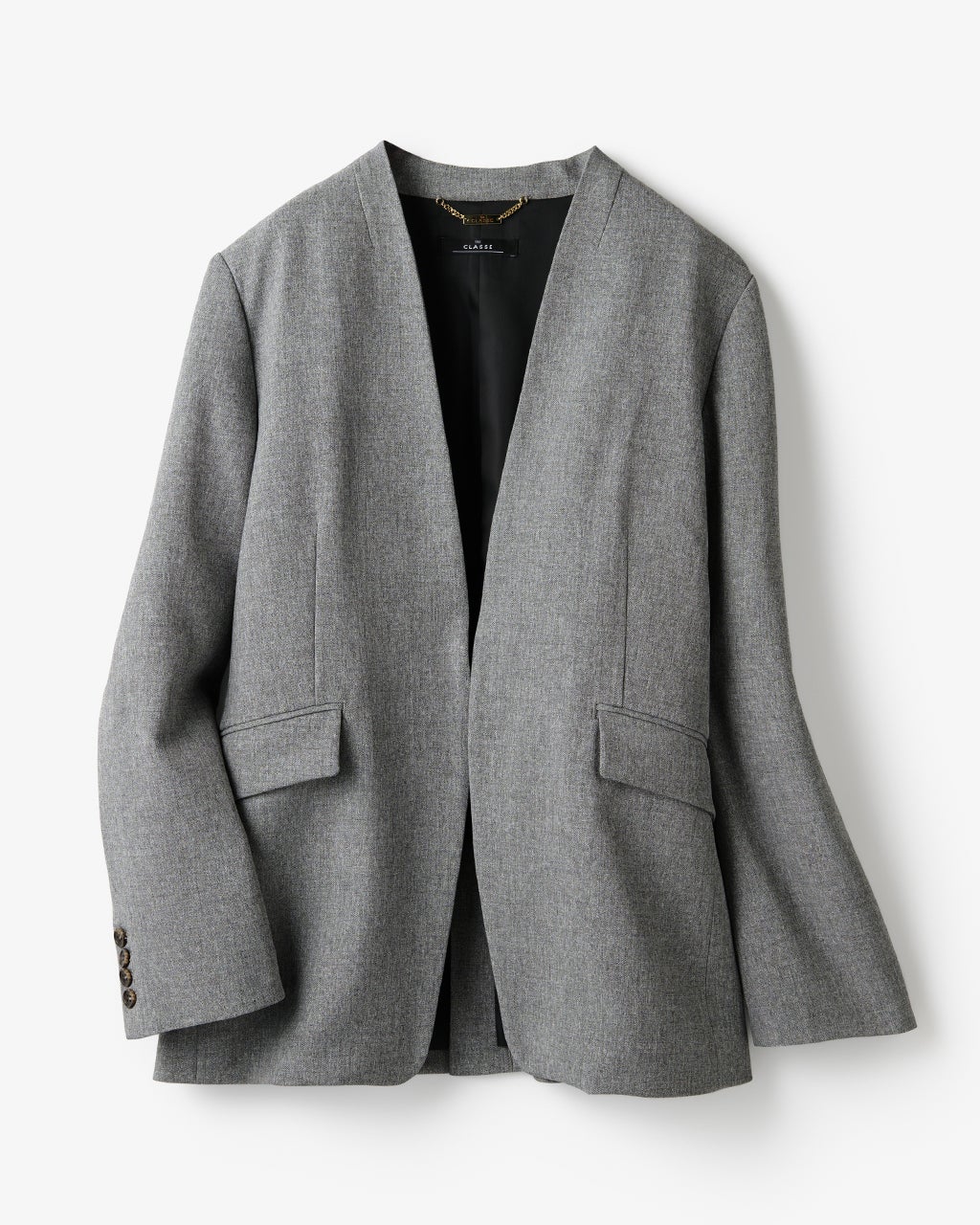 グラシエツイル・ノーカラージャケット/40代50代からのレディース