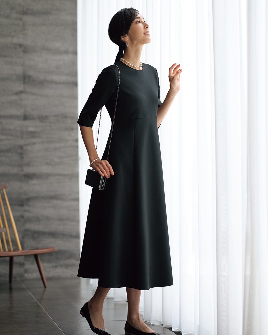 トリアセスキューバ・フレアワンピース/40代50代からのレディース