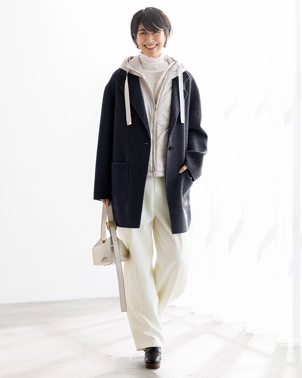 ストレッチWクロス・カーブパンツ/DoCLASSE