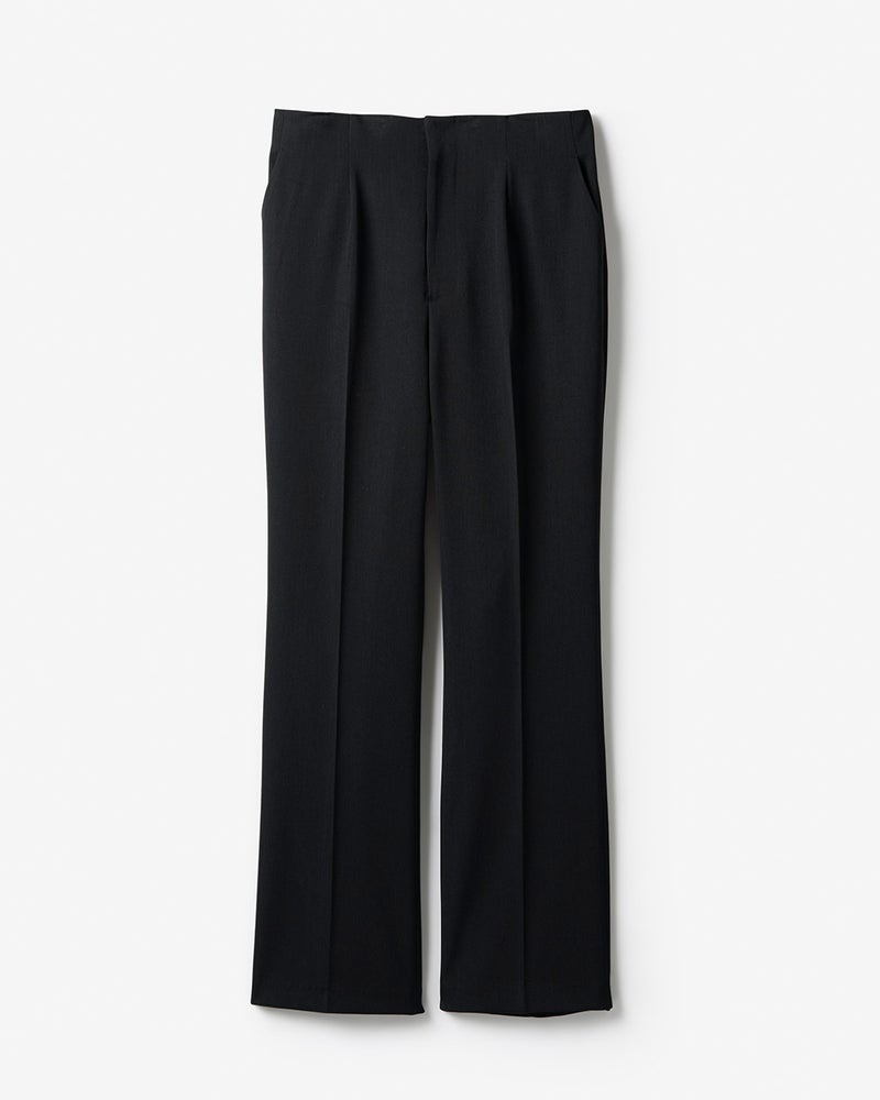 ウールダブルクロス・センタープレスパンツ 詳細画像 ブラック 3