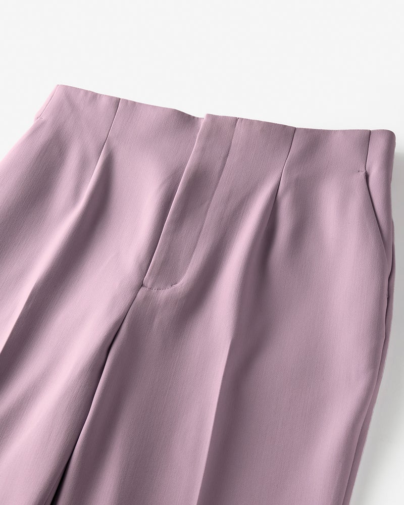 ウールダブルクロス・センタープレスパンツ 詳細画像 ライラック 2