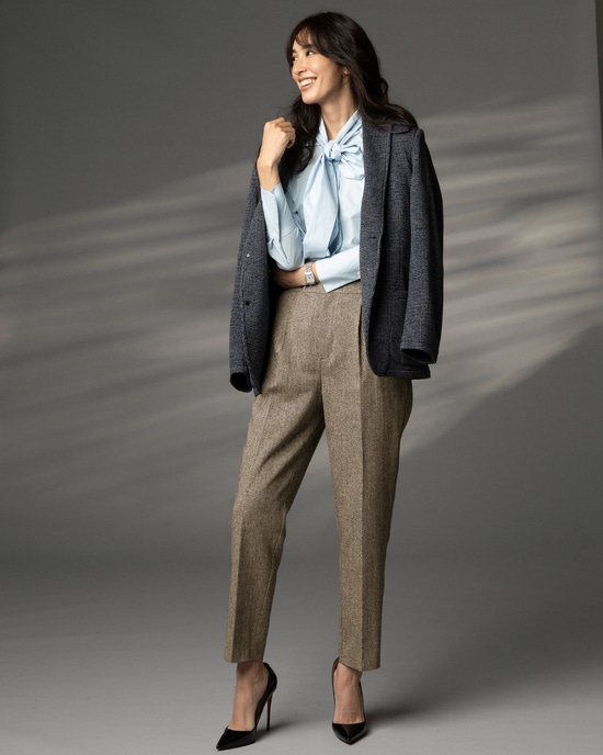 ラメツイード・スティックパンツ