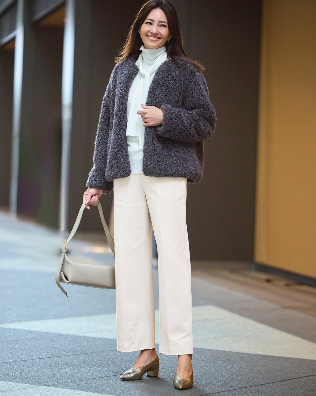 NBB WEEKEND ストレートパンツ ホワイト レディース ストレートパンツ（ホワイト）一覧/40代50代からの