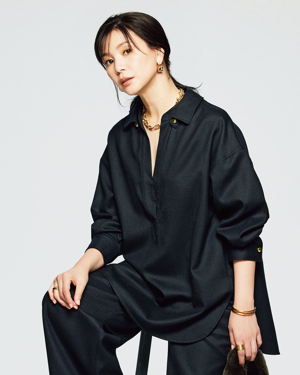 レディース セットアップ（ネイビー）一覧/40代50代からのファッション