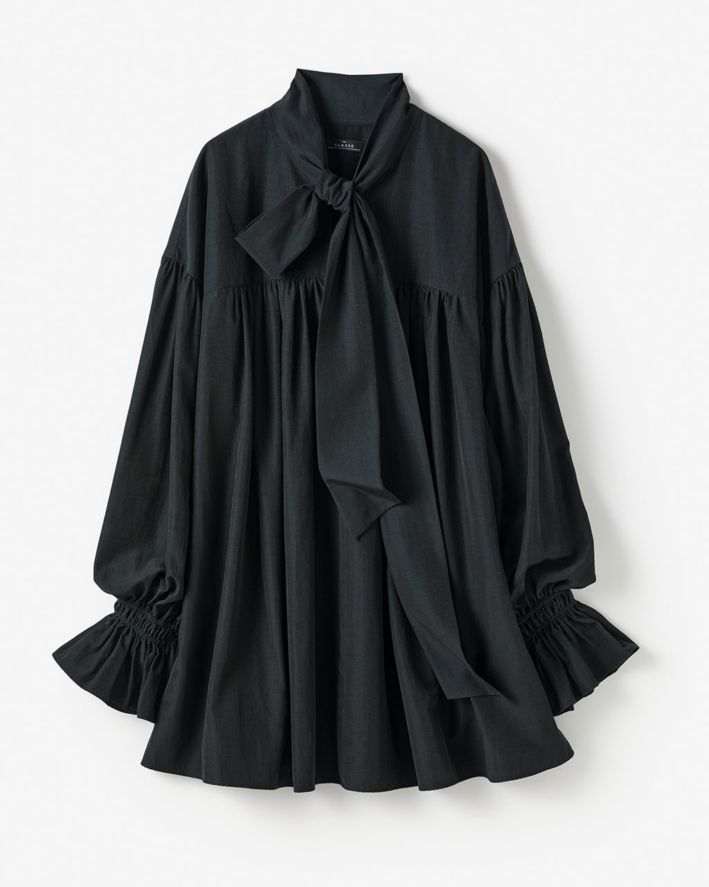 トリアセクレープ・ボウタイブラウス/40代50代からのレディース