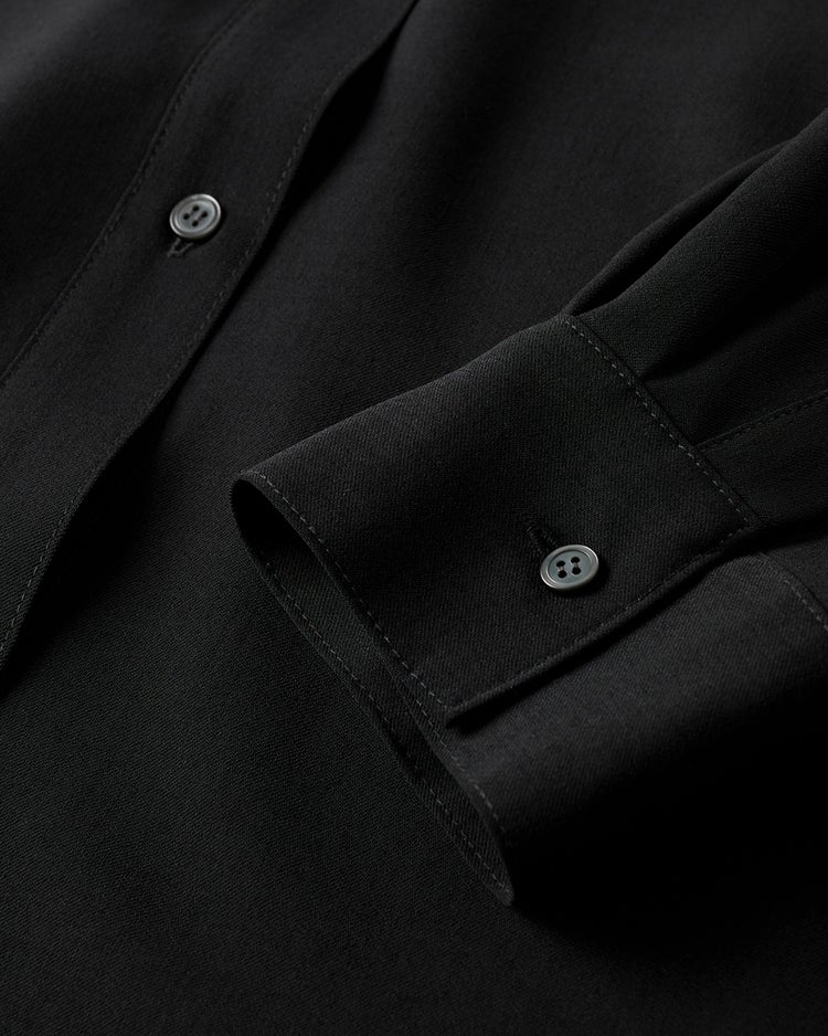 ウールライクストレッチ・２WAYブラウス 詳細画像 ブラック 4