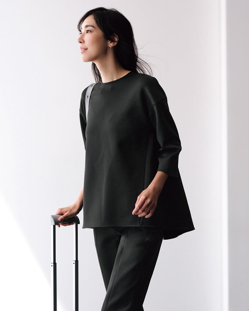 トリアセスキューバ・バックペプラムトップス/40代50代からの