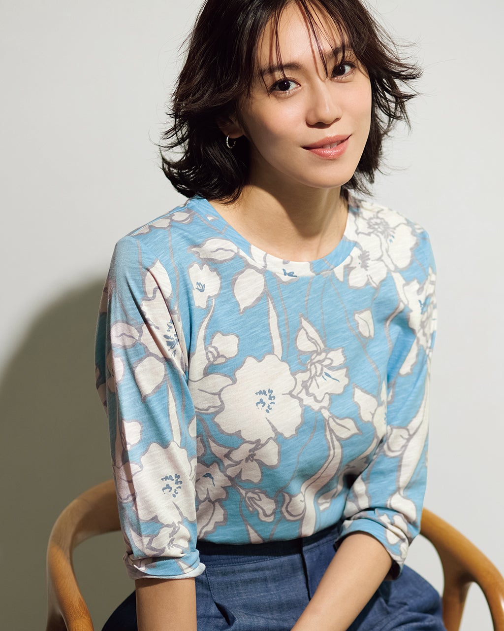 artipur tシャツ チュニック カットソー レディース 無地 7分袖 50代 40代 綿 売れ筋商品|||トップス 春 夏 秋 コットン ブルー Tシャツ 七分丈袖 レディース 40代 50代 カットソー 無地 サマー