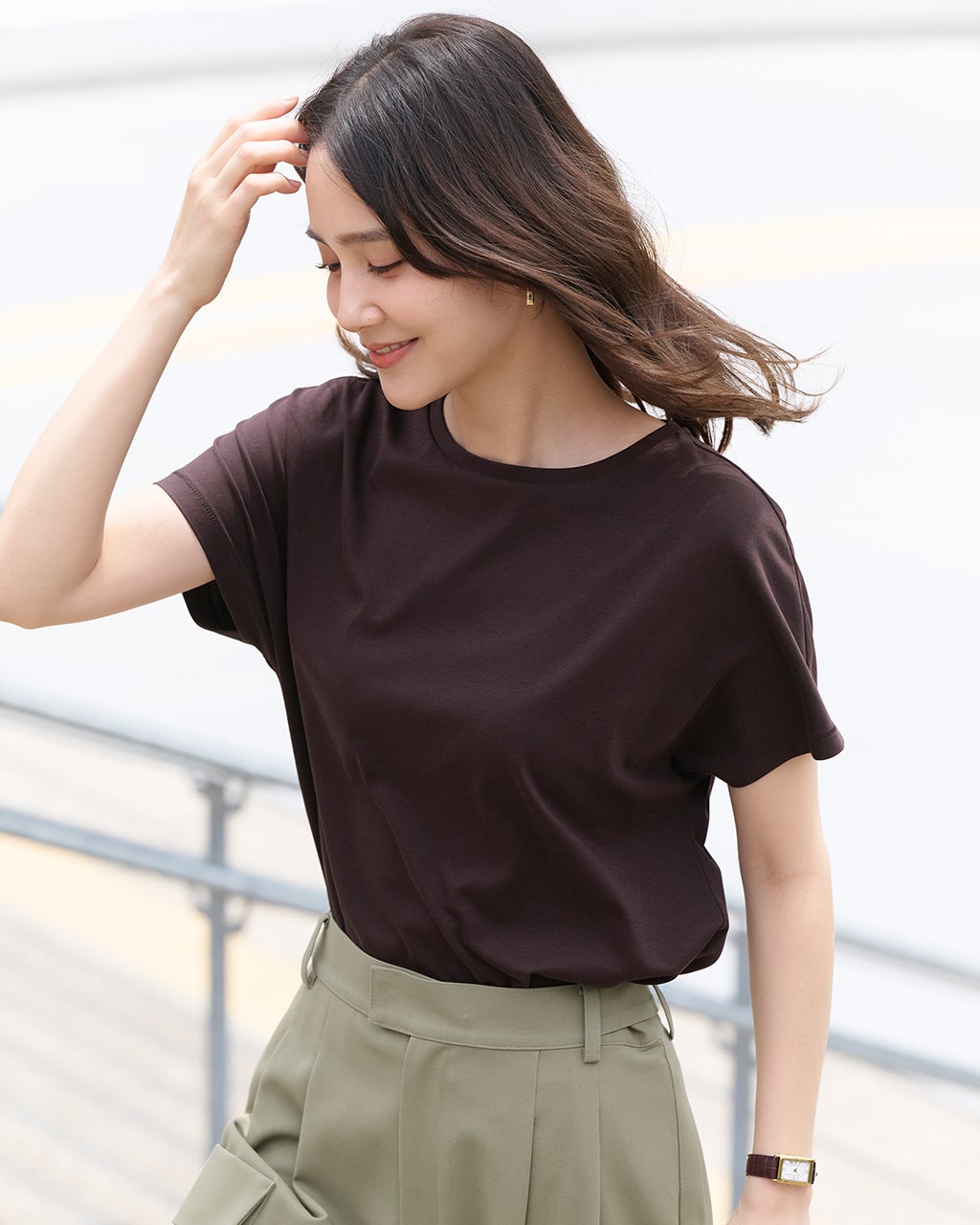 スーピマT・フレンチスリーブ/40代50代からのレディースファッション