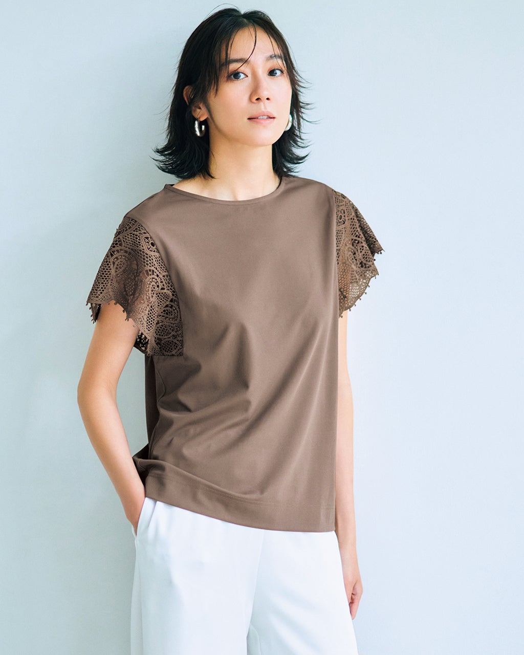 レディース Tシャツ・カットソー（ブラウン）一覧/40代50代から